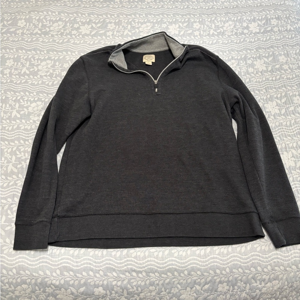 St. John's Bay Black Zip Up Sweater